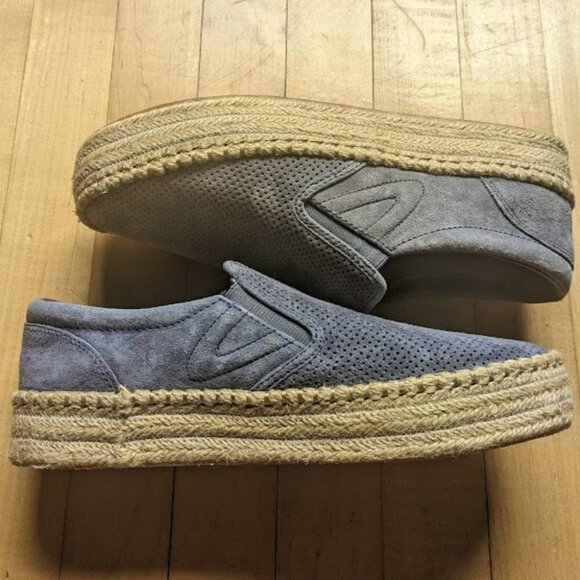 NEW Tretorn | Emilia Suede Platform Espadrille Sneakers in Deep Sea Blue - Picture 5 of 9